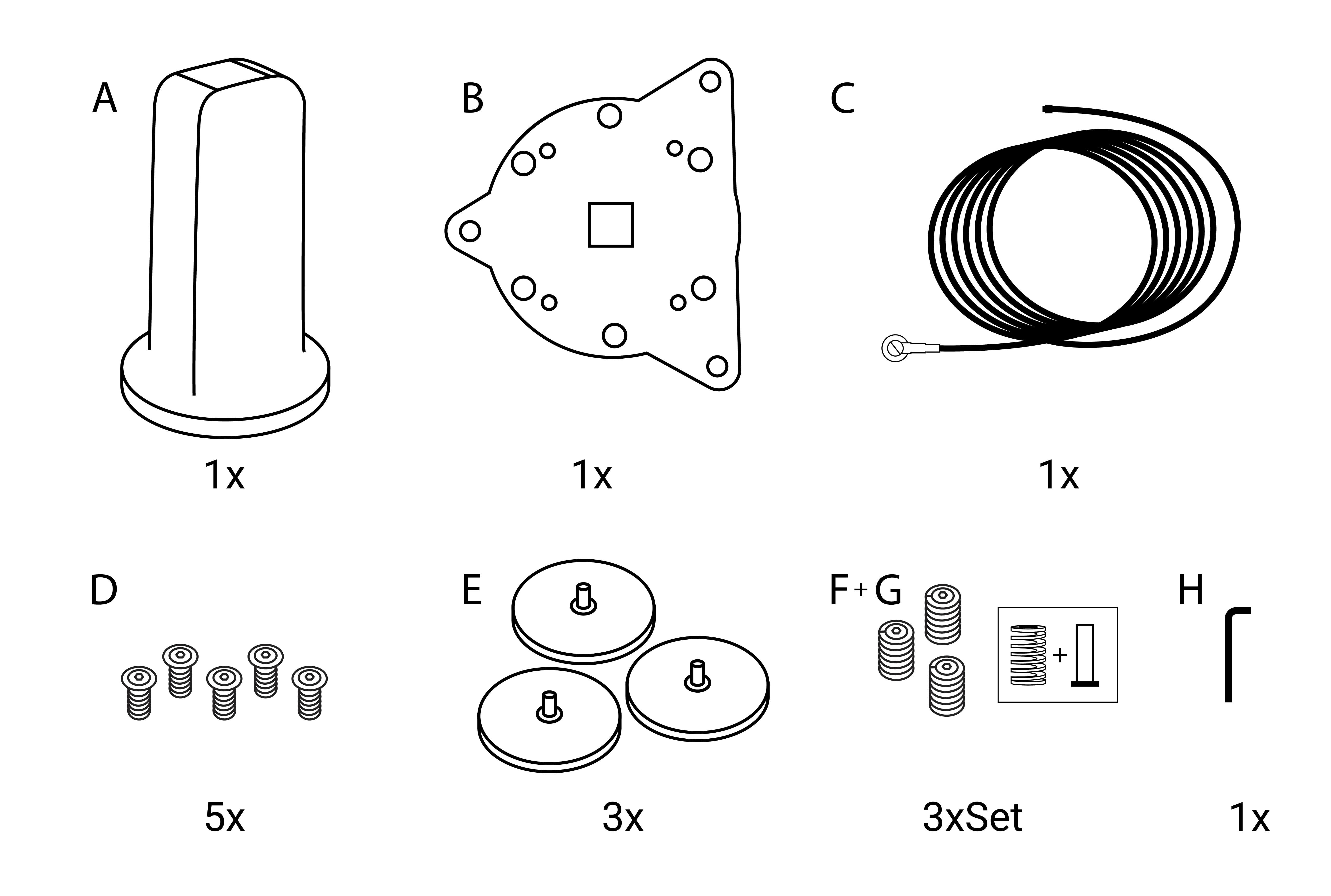 Комплект поставки антенны H237
